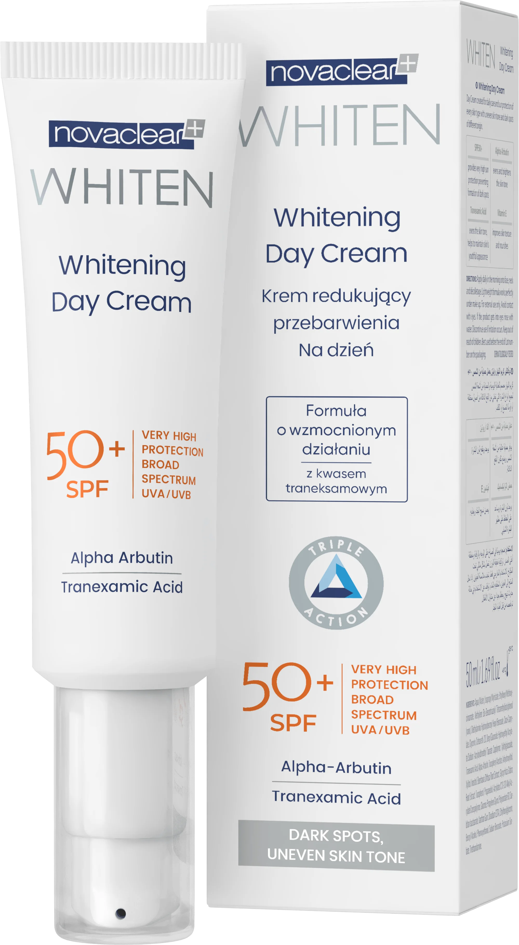 Equalan Novaclear Whiten Whitening Day Cream krem wybielający na dzień, 50 ml
