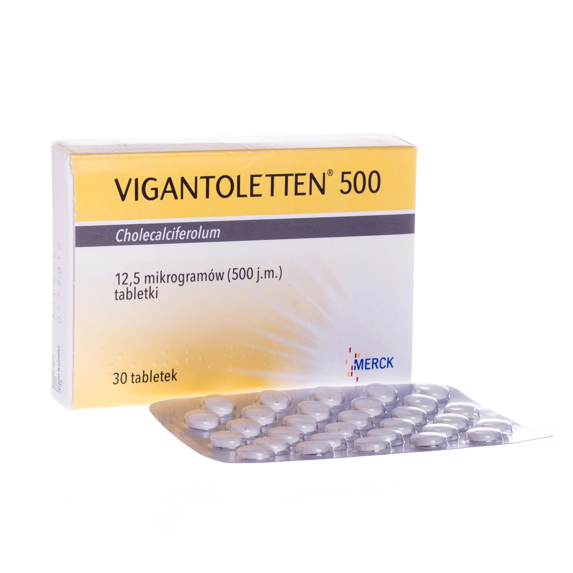 Vigantoletten 500, 500 j.m. 30 tabletek