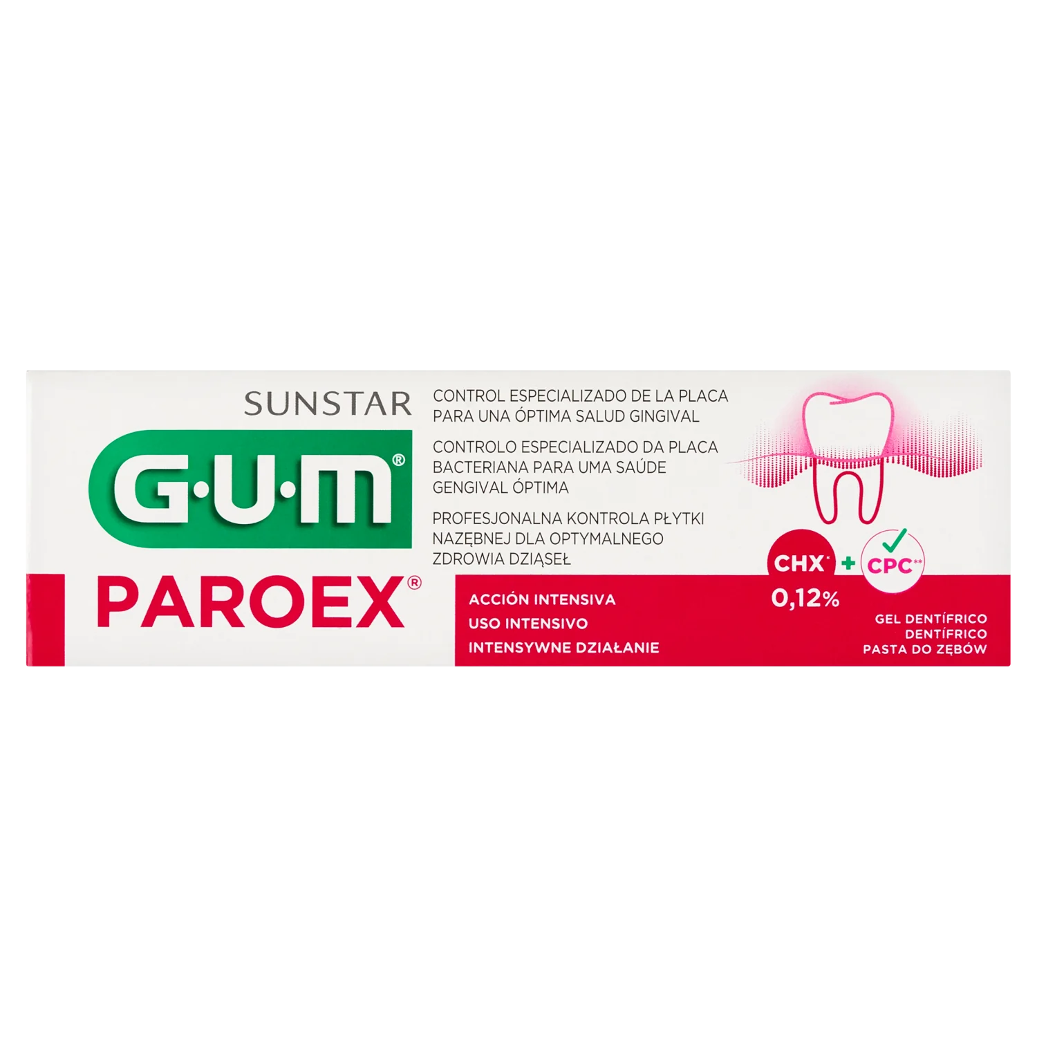 Sunstar Gum Paroex pasta do zębów 0,12 % CHX, 75 ml