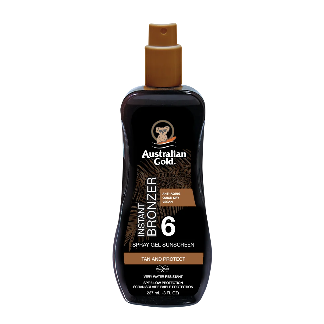 Australian Gold Spray Gel with Bronzer żel brązujący w sprayu SPF 6, 237 ml