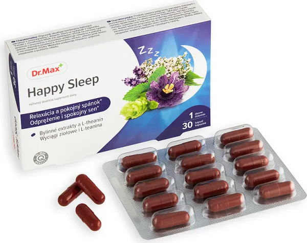 Happy Sleep Dr.Max, suplement diety, 30 kapsułek 