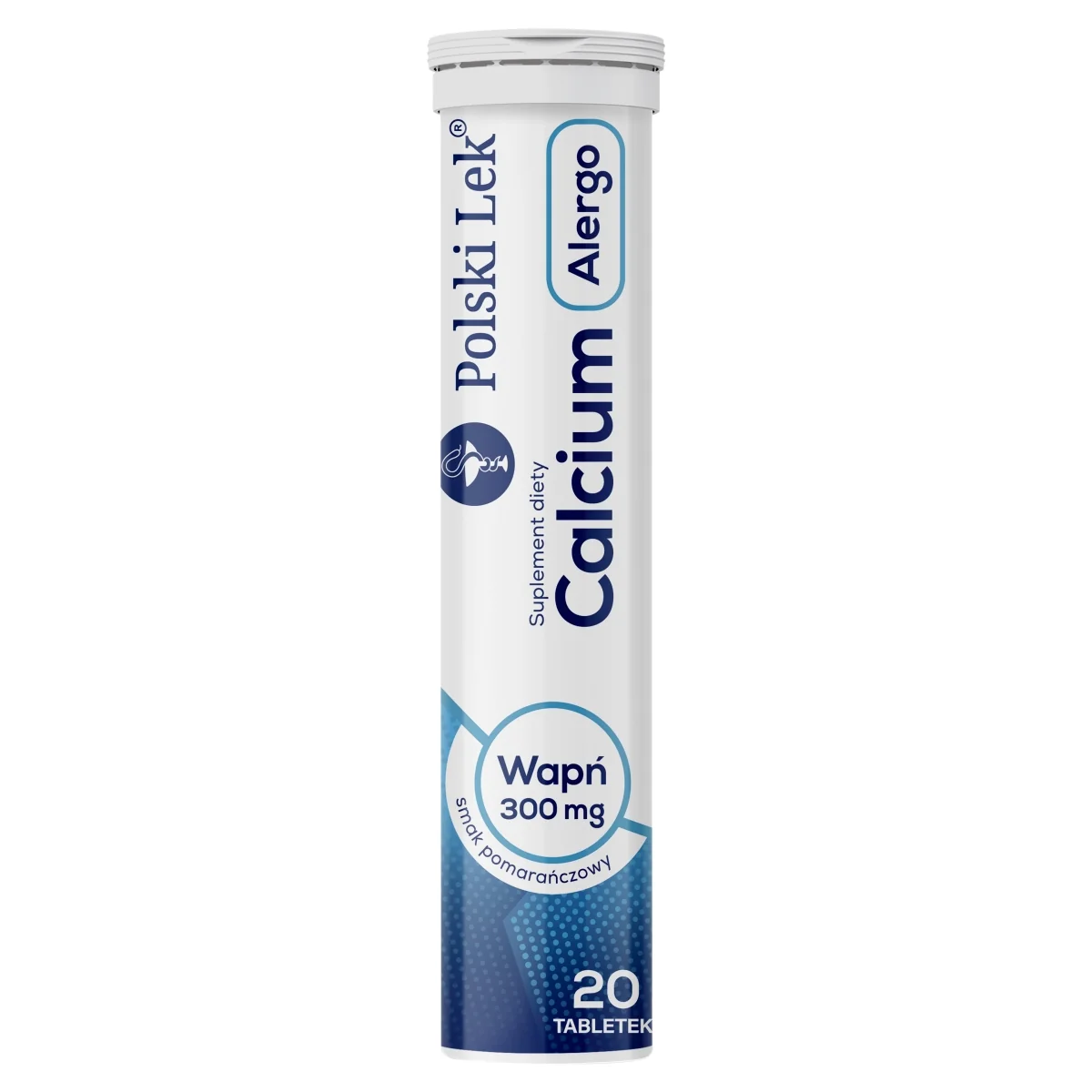 Calcium Alergo smak pomarańczowy, 20 tabletek