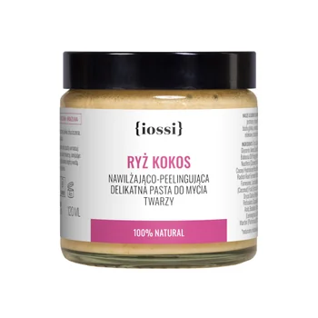 Iossi Ryż i Kokos peelingująca pasta do mycia twarzy, 120 ml