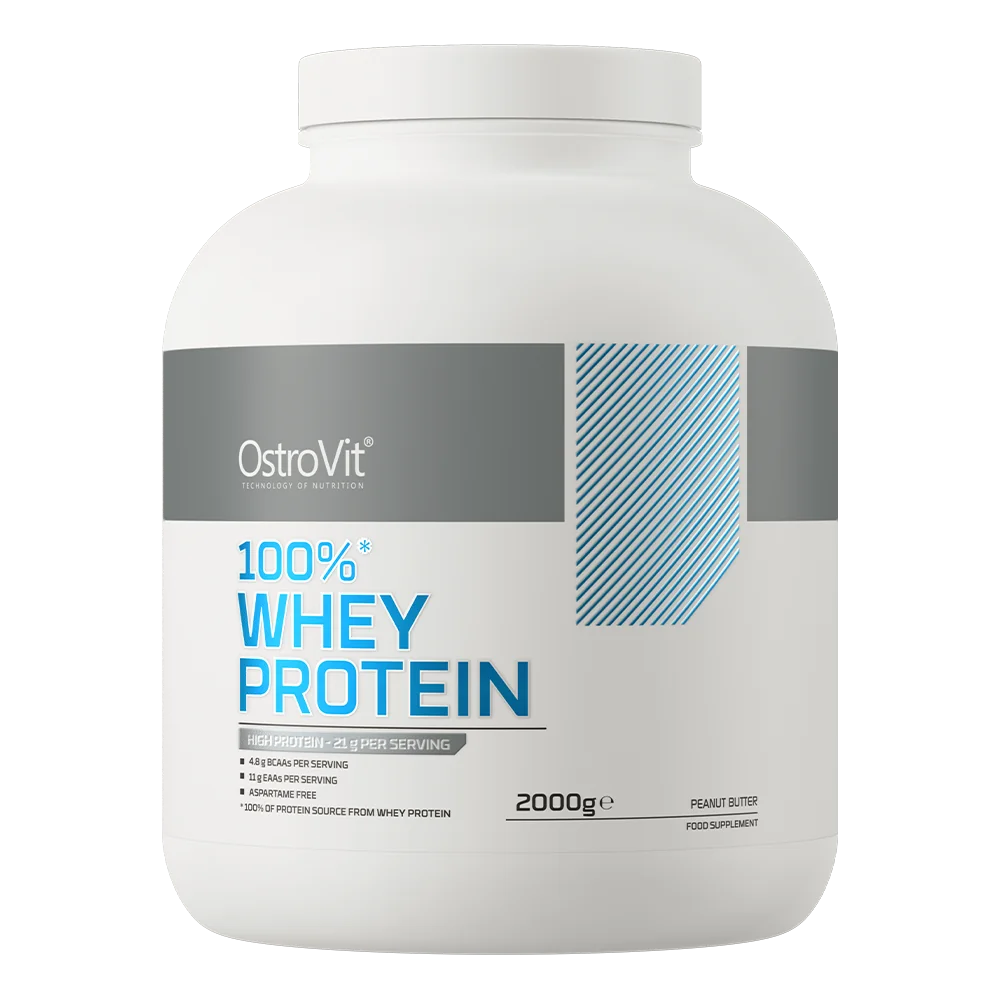 OstroVit 100% Whey Protein masło orzechowe, 2000 g