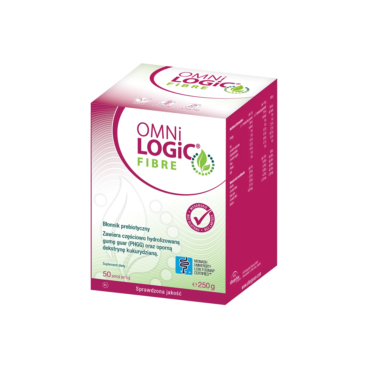 OMNi-LOGiC® FIBRE suplement diety, proszek w słoiku, 250 g