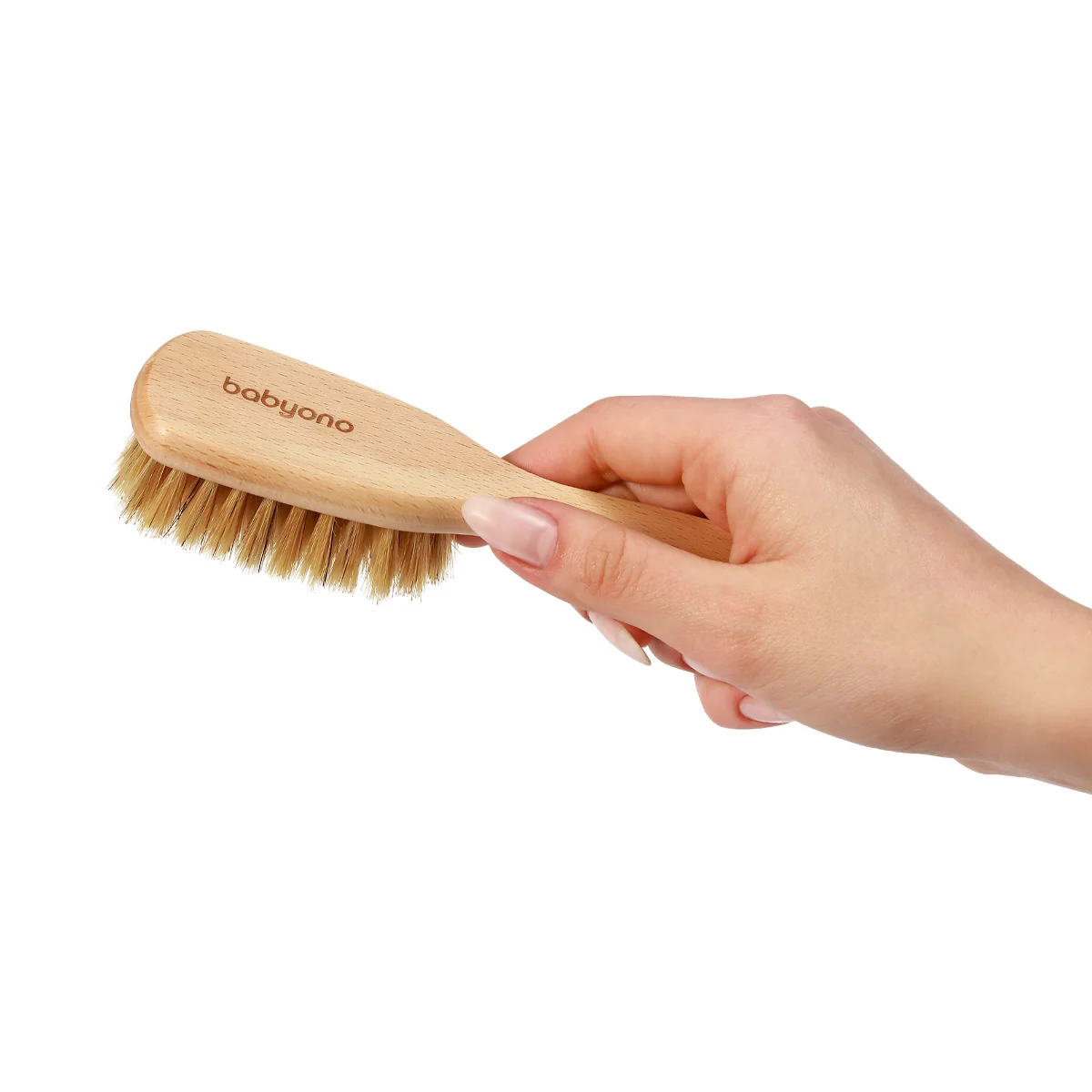 Babyono szczotka z naturalnego włosia średnio miękka, 1 sztuka