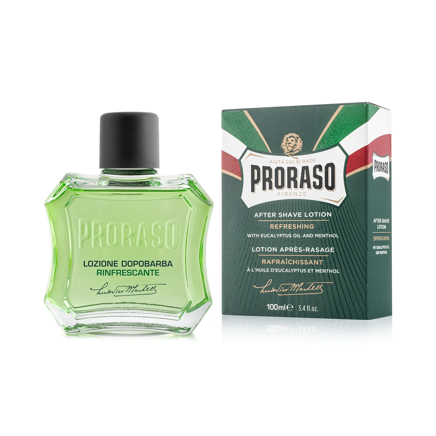 Proraso orzeźwiający lotion po goleniu z mentholem i eukaliptusem, 100 ml