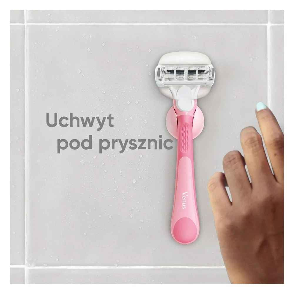 Gillette Venus ComfortGlide Miami Zestaw maszynka do golenia + 3 głowice + uchwyt prysznicowy