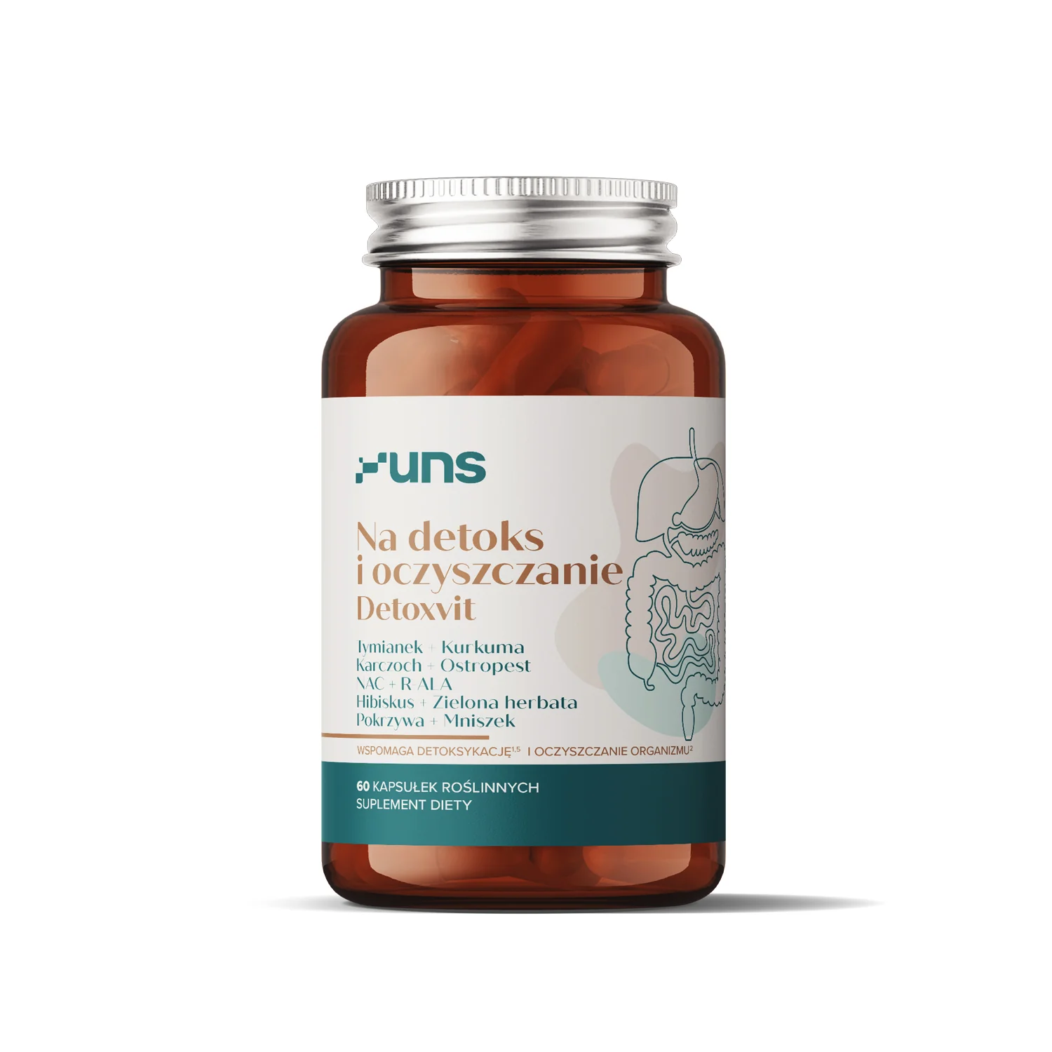 UNS Na detoks i oczyszczanie Detoxvit 60 kapsułek wege