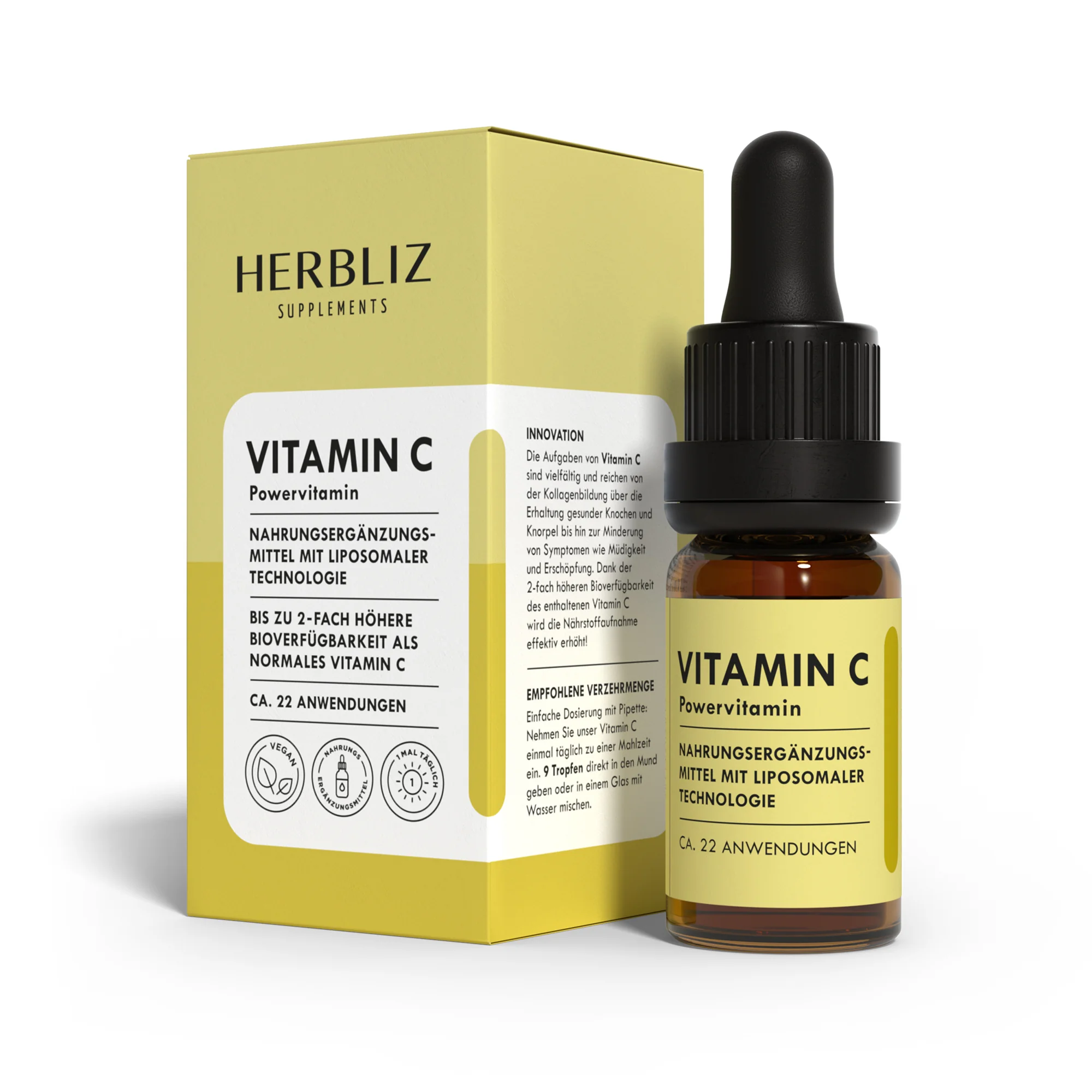 HERBLIZ płyn z witaminą C, 10 ml