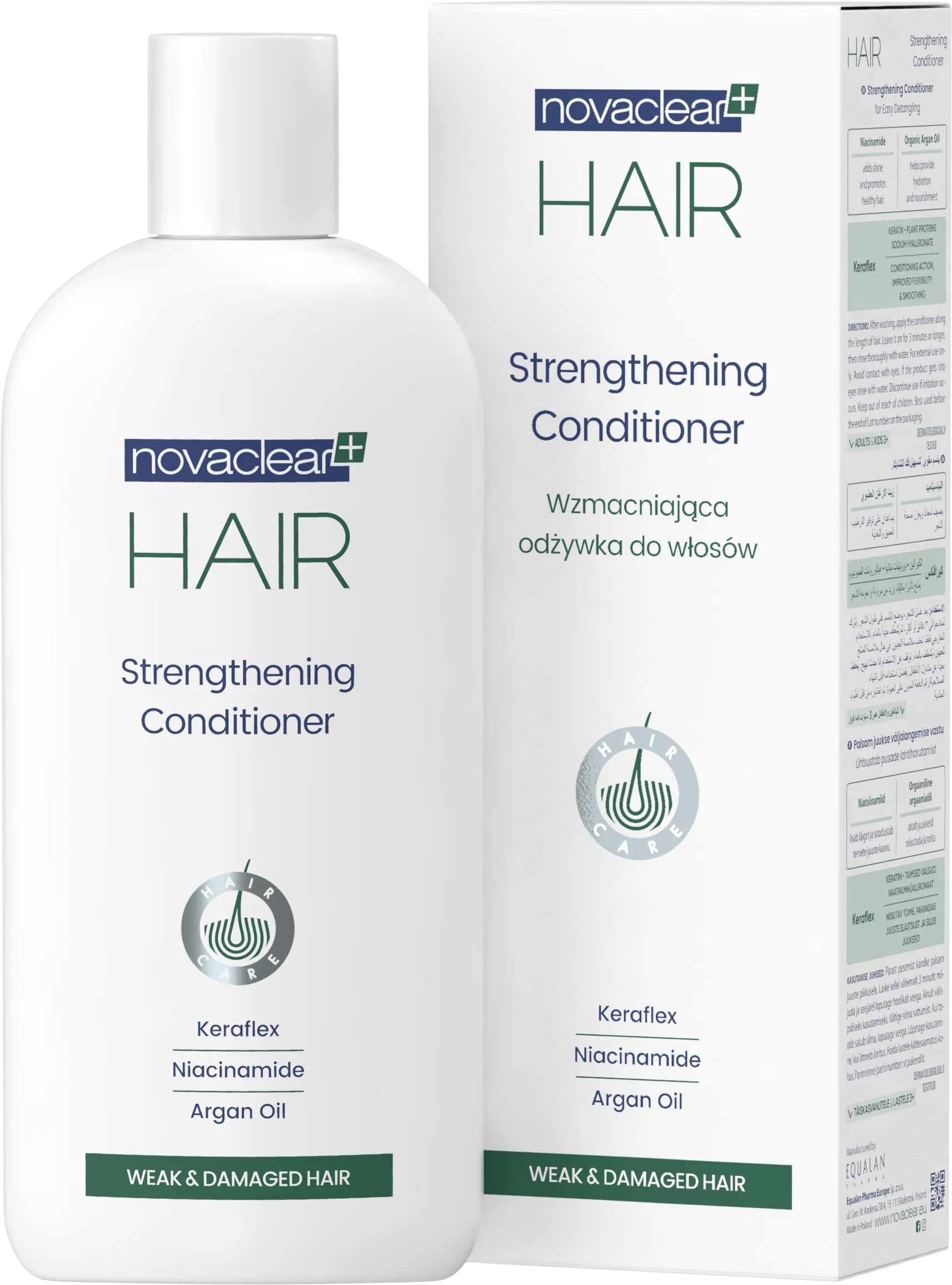 Novaclear Hair odżywka wzmacniająca włosy, 250 ml
