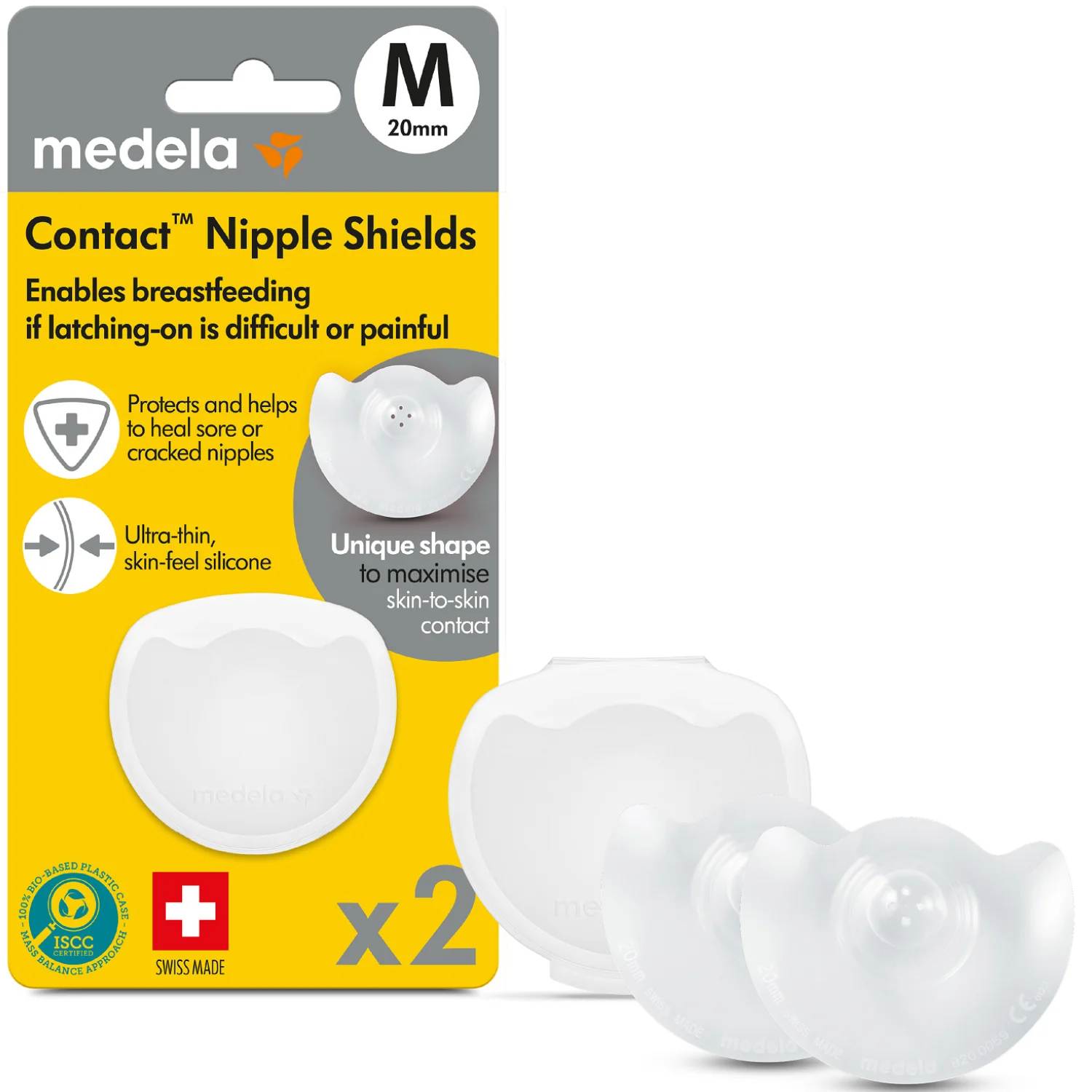 Medela Contact nakładki silikonowe, rozmiar M, 2 szt.
