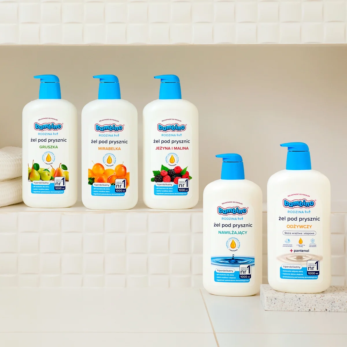Bambino Rodzina odżywczy żel pod prysznic, 1000 ml