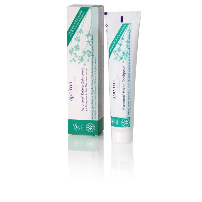 Apeiron Auromère® łagodna pasta do zębów z 24 ziół ajurwedyjskich, 75 ml
