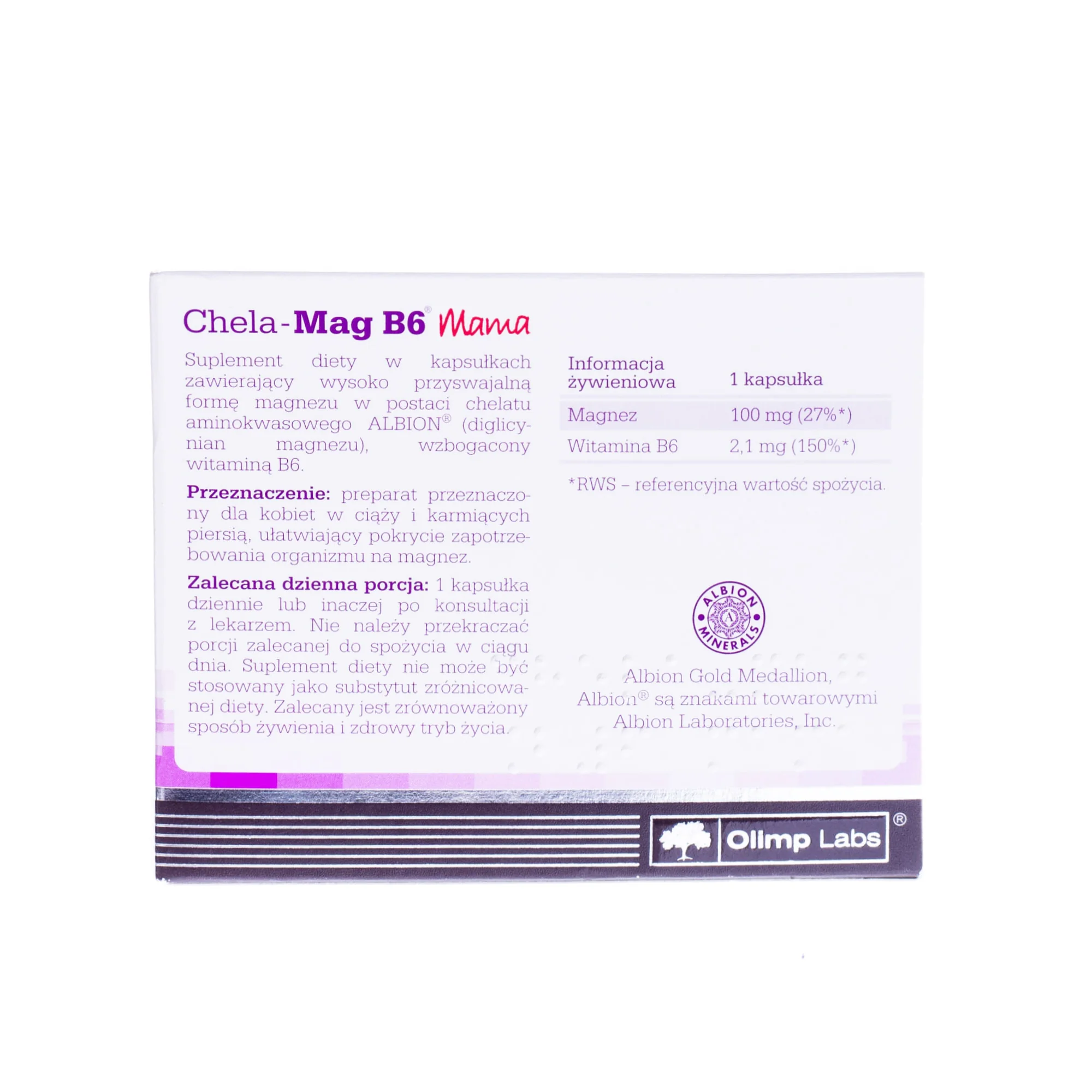 Olimp Chela-Mag B6 Mama suplement diety, 30 kapsułek