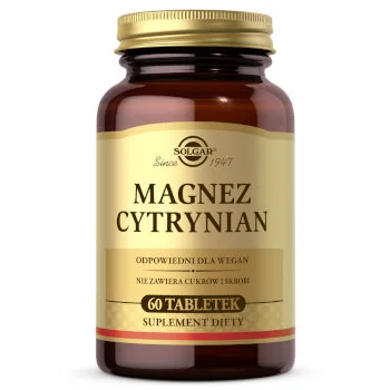 Solgar Magnez Cytrynian suplement diety Solgar Magnez Cytrynian suplement diety
