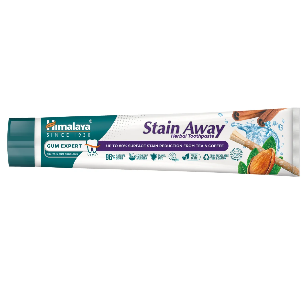 Himalaya Gum Expert ziołowa pasta przeciwdziałająca przebarwieniom zębów Stain Away, 75 ml
