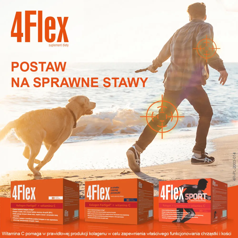 4Flex suplement diety, 30 saszetek z proszkiem 