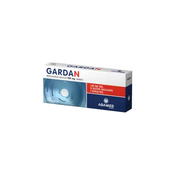Gardan, lek stosowany w gorączce lub bólach o dużym nasileniu, 10 tabletek 