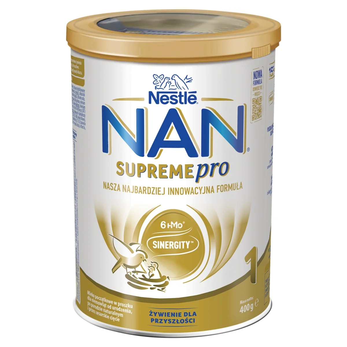 Nestle Nan Supremepro 1 mleko początkowe w proszku dla niemowląt od urodzenia, 400 g