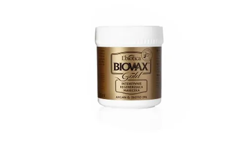 L'biotica Biovax Gold, intensywnie regenerująca maseczka do włosów, 125 ml 
