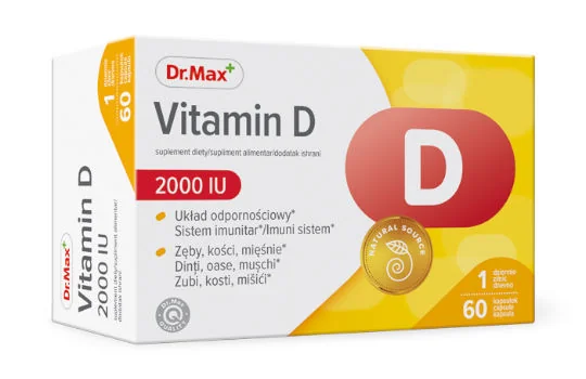 Vitamin D 2000 IU Dr. Max 60 kapsułek Vitamin D 2000 IU Dr. Max 60 kapsułek