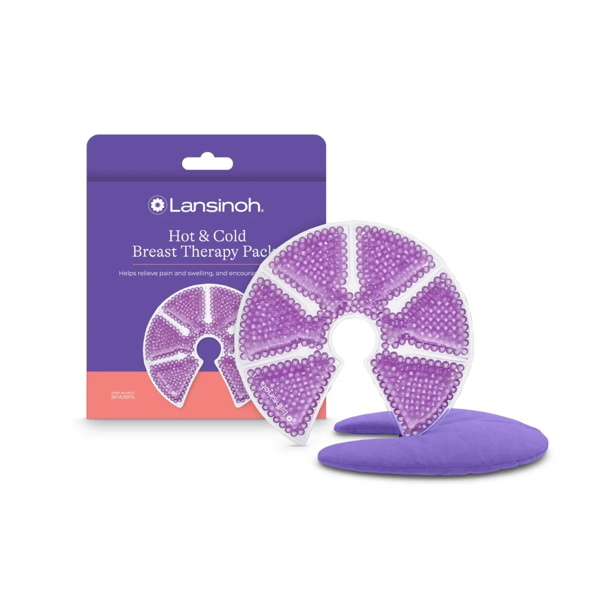 Lansinoh Hot & Cold kompresy żelowe na piersi 3w1, 2 sztuki