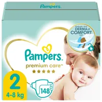 Pampers Premium Care, pieluchy, rozmiar 2, 4-8 kg, 148 sztuk