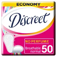 Discreet Normal, bezzapachowe wkładki higieniczne, 50 sztuk