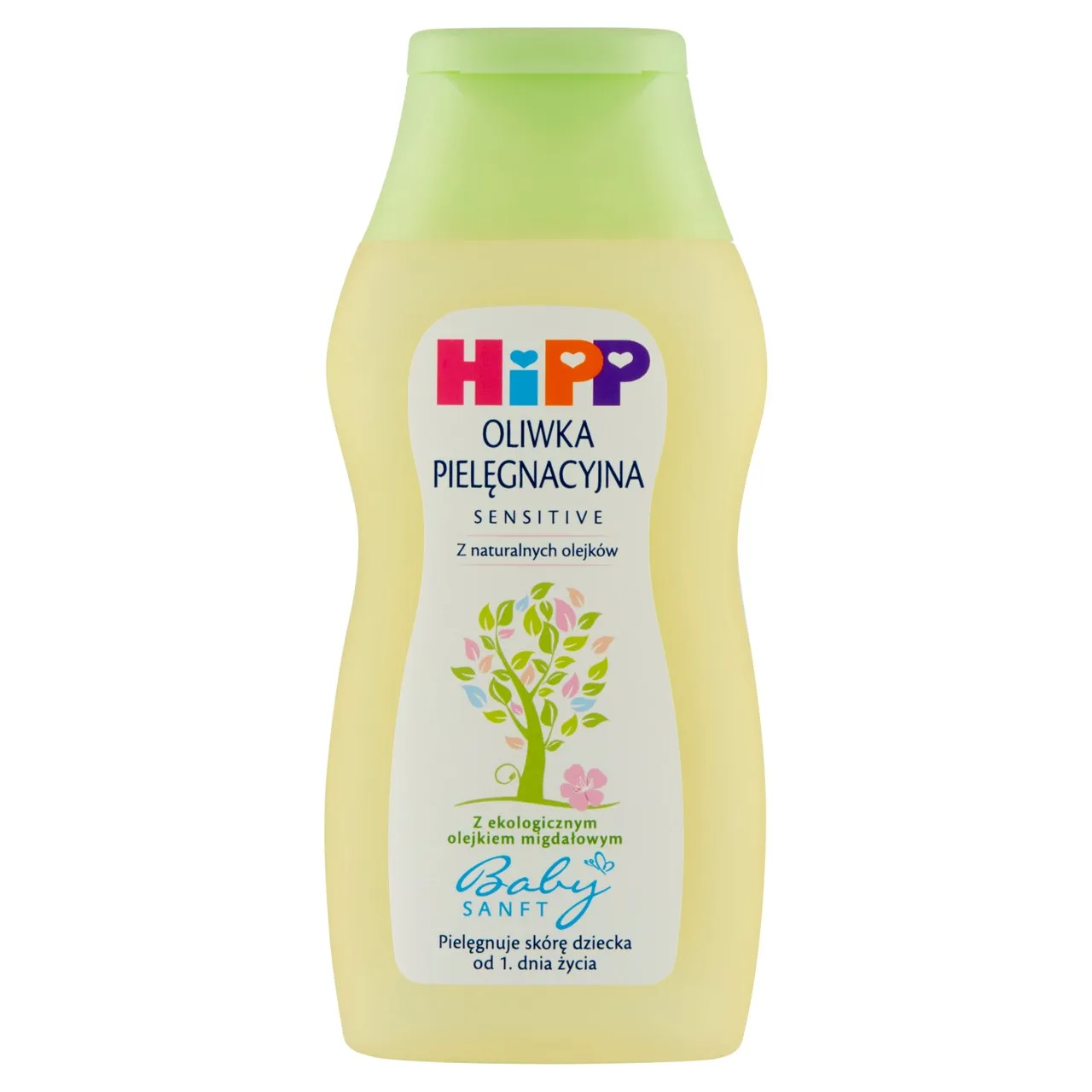 Hipp Babysanft Sensitive, oliwka pielęgnacyjna, 200 ml