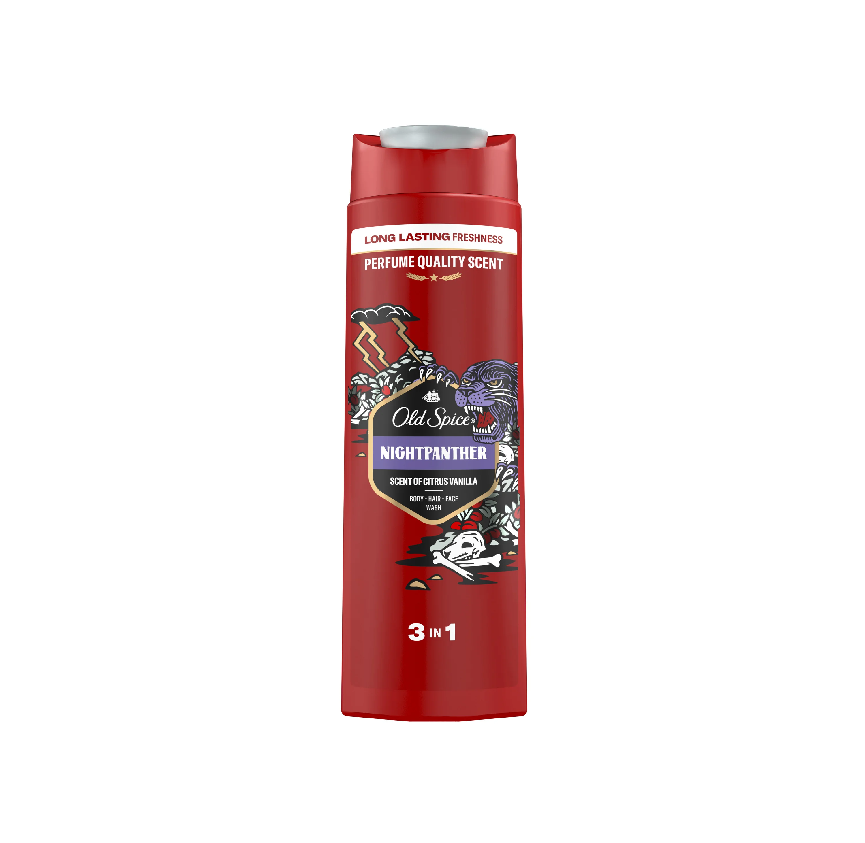 Old Spice Nightpanther płyn do kąpieli, żel pod prysznic i szampon 3 w 1, 400ml