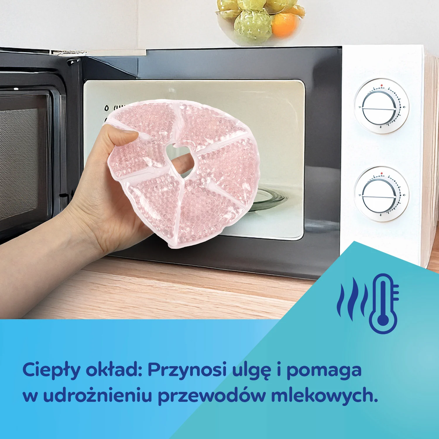 Canpol Babies kompresy żelowe na piersi do terapii ciepłem lub zimnem, 2 sztuki