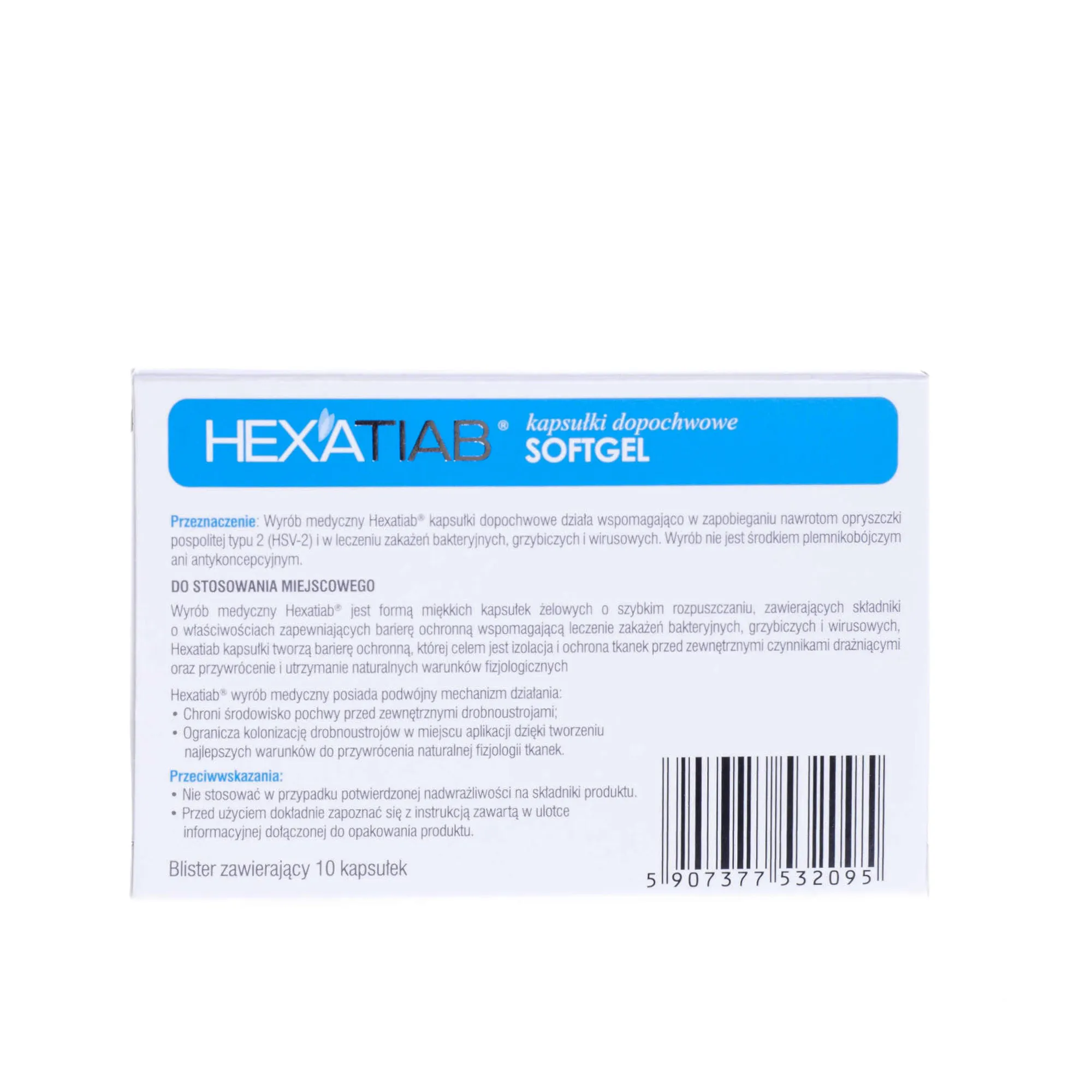 Hexatiab, 10 kaps. dopochwowych 