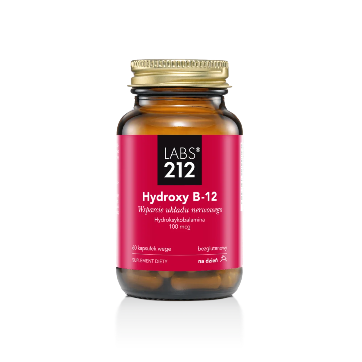 LABS212 Hydroxy-B12 Wsparcie układu nerwowego 60 kapsułek weg