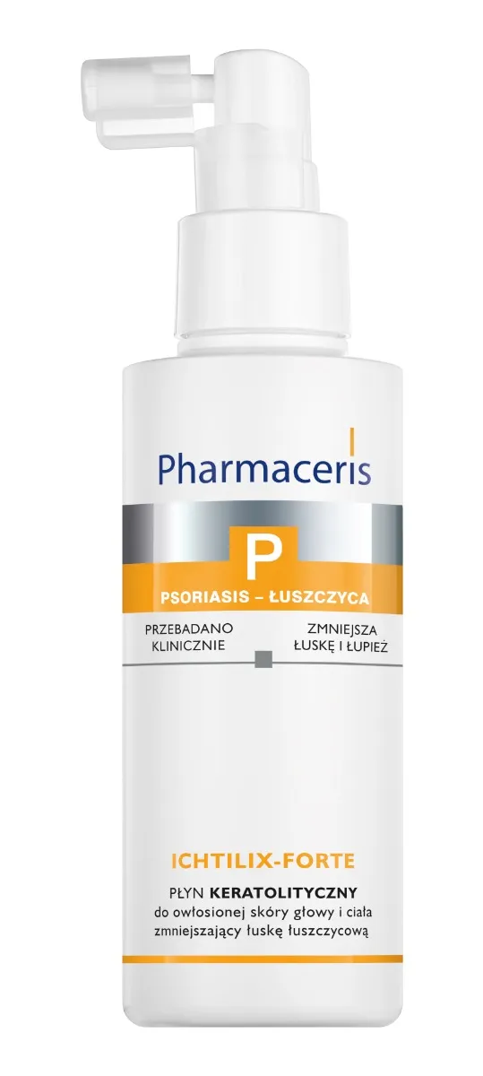 Pharmaceris P Ichtlix Forte, płyn keratolityczny do owłosionej skóry głowy i ciała zmniejszający łuskę łuszczycową, 125 ml