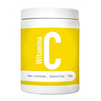 Witamina C (kwas L-askorbinowy), suplement diety, proszek, 500 g 