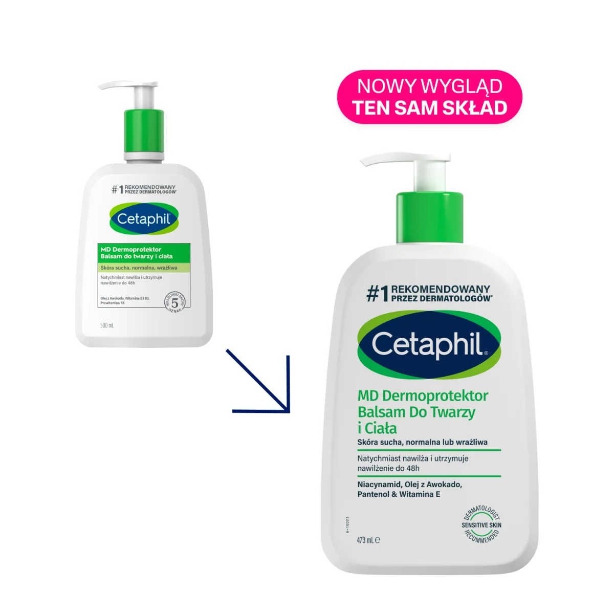Cetaphil MD Dermoprotektor balsam do twarzy i ciała, 473 ml