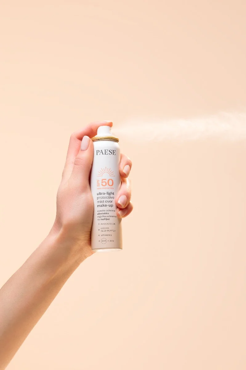 Paese ultralekka mgiełka na makijaż z SPF50, 75 ml