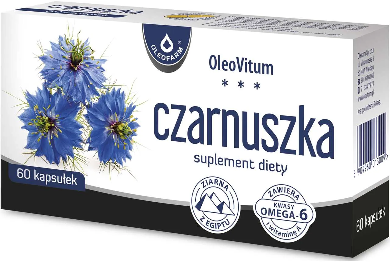 Oleovitum Czarnuszka, suplement diety, 60 kapsułek