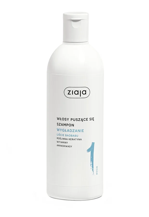 Ziaja Liście Baobabu Wygładzanie szampon do włosów puszących się, 400 ml