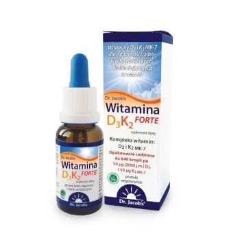 Dr. Jacob's Witamina D3 K2 Forte krople doustne Dr. Jacob's Witamina D3 K2 Forte krople doustne