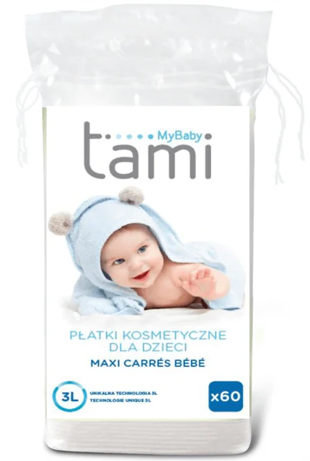 Tami MyBaby płatki kosmetyczne dla dzieci, 60 szt.