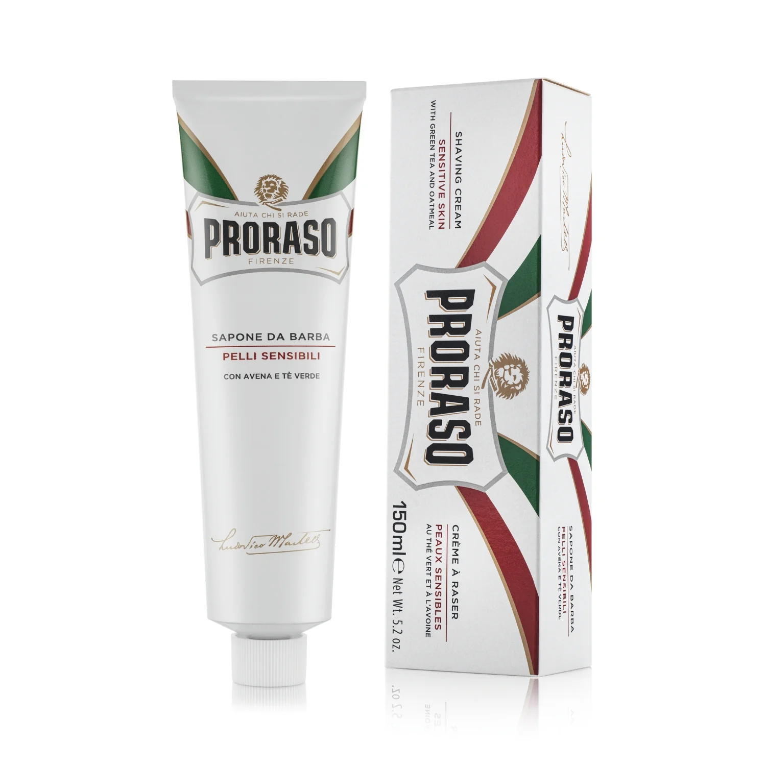 Proraso krem do golenia do skóry wrażliwej z wyciągiem z owsa i białej herbaty, 150 ml