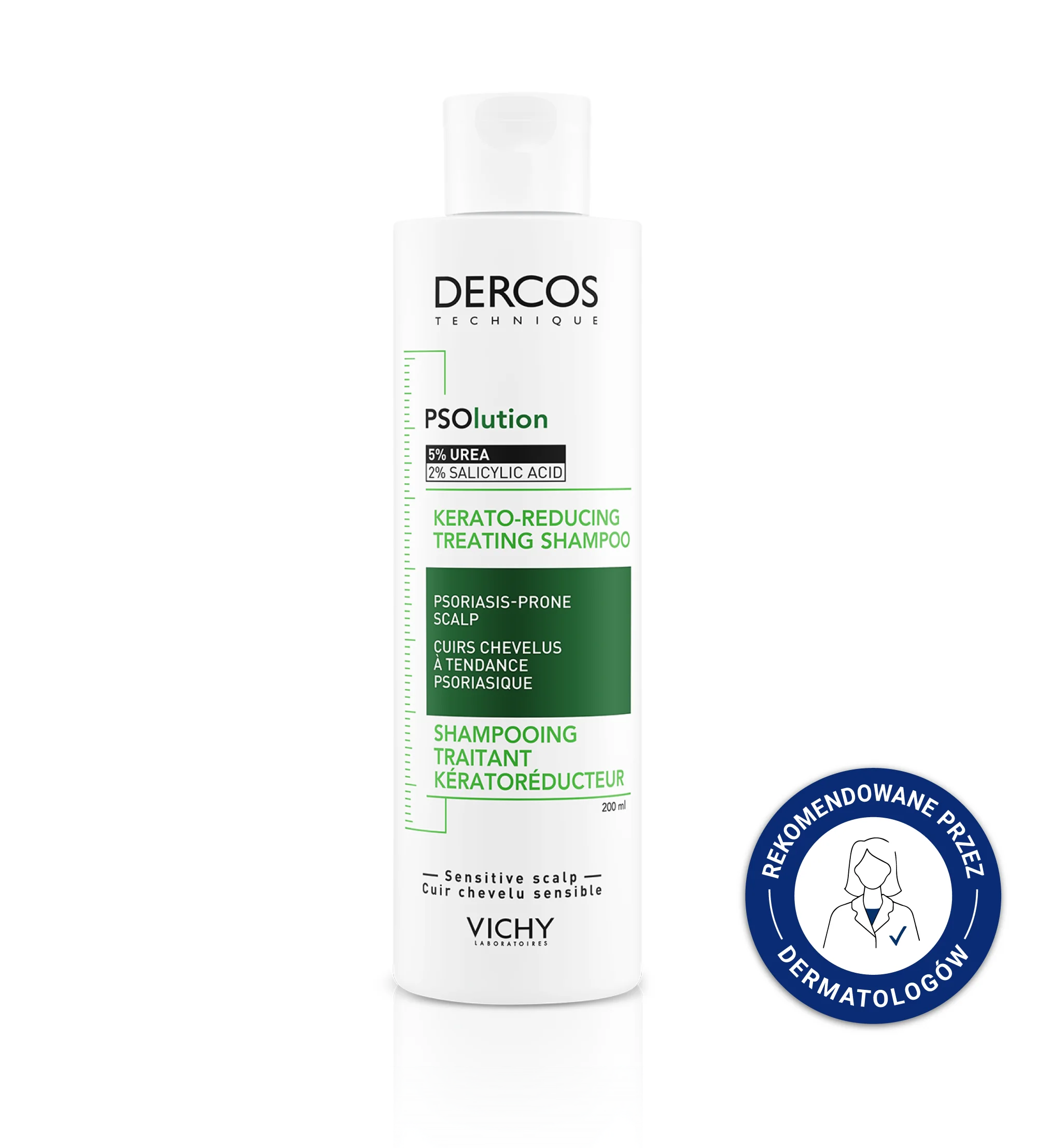 Vichy Dercos PSOlution szampon keratolityczny, 200 ml