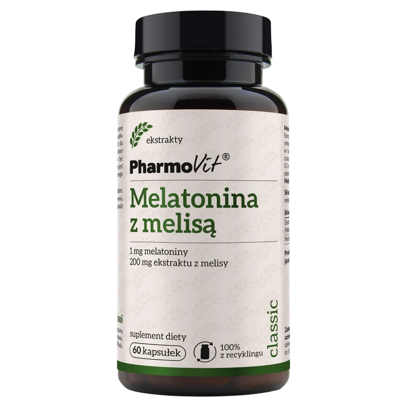 Pharmovit Melatonina z Melisą 60 kapsułek