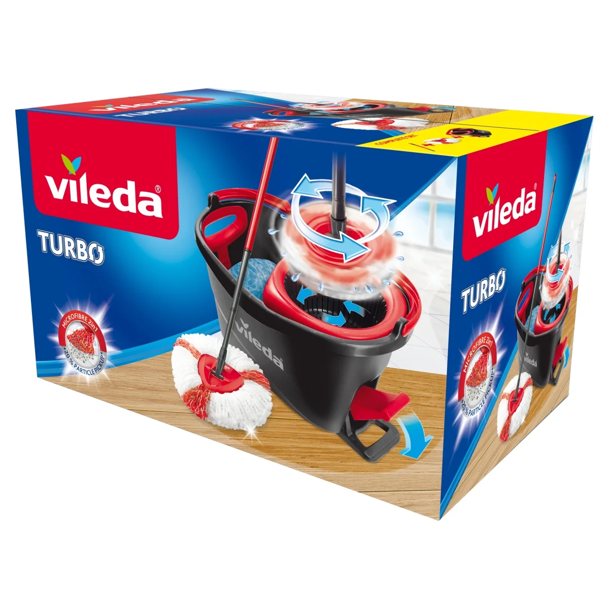 Vileda Turbo mop obrotowy z drążkiem + wiadro