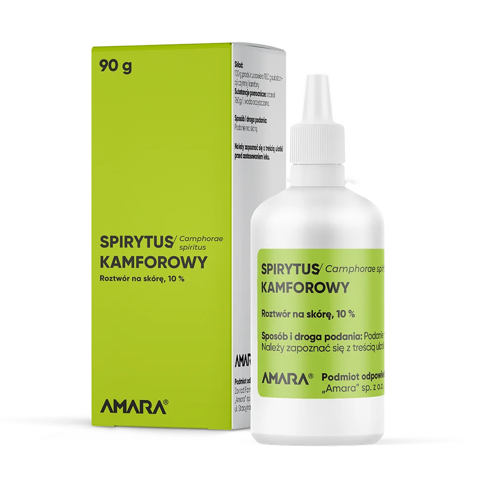 Spirytus kamforowy Amara spirytus kamforowy, roztwór na skórę, 90 g