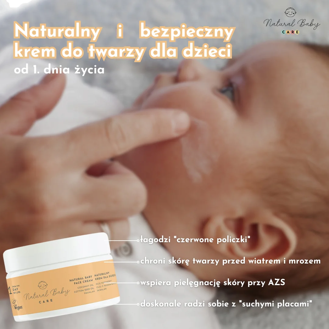 Natural Baby Care Naturalny krem do twarzy dla dzieci 50 ml