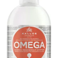 Kallos, szampon do włosów, regenerujący z kompleksem omega-6 i olejem makadamii, 1000 ml