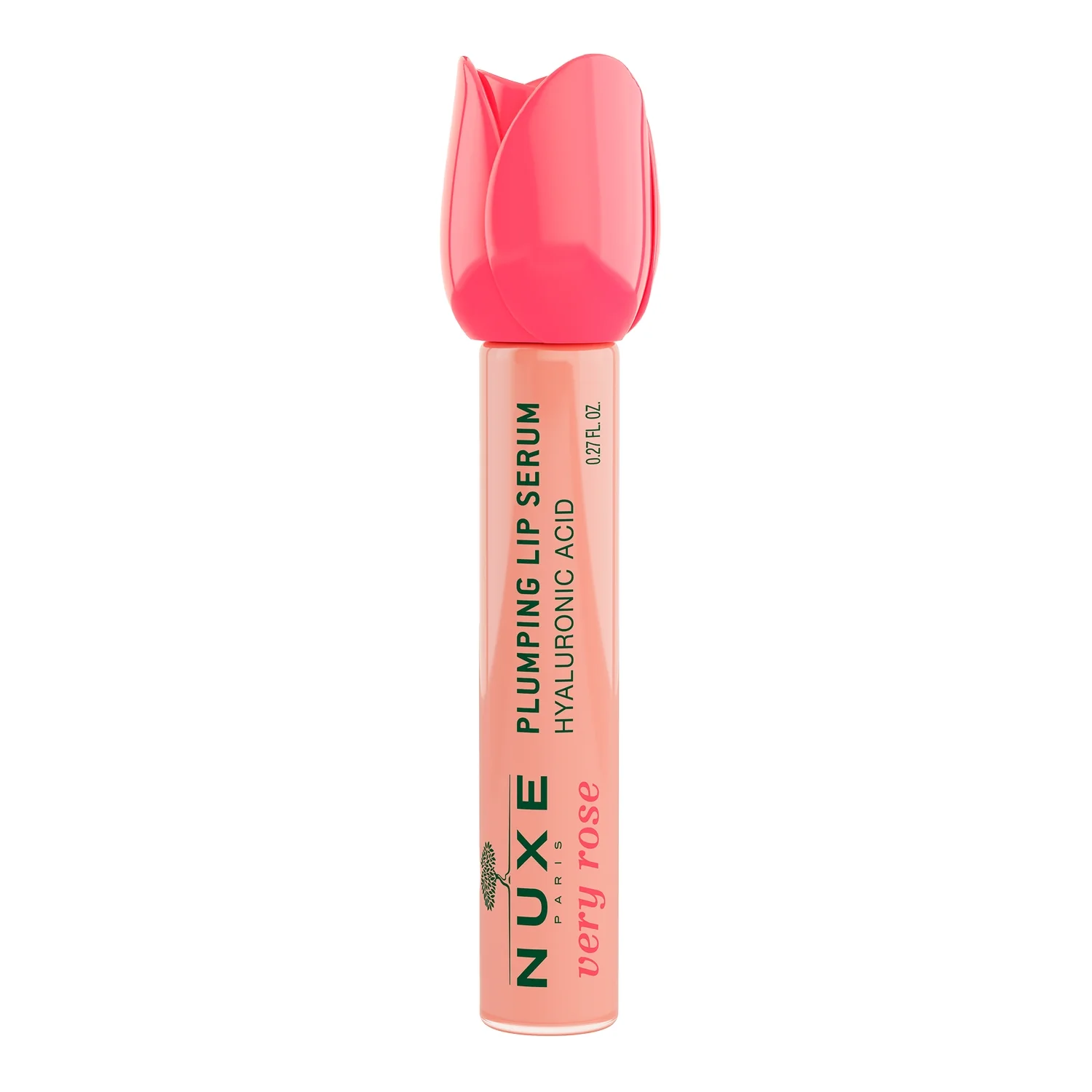 Nuxe Zestaw READY, GO, GLOW Very Rose powiększające serum do ust, 8 ml + suchy olejek kwiatowy, 10 ml + gumka do włosów